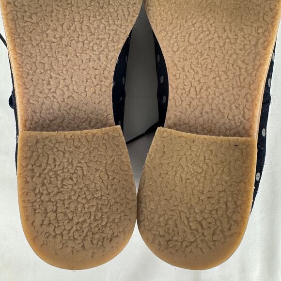 Boden Polka Dot Suede Desert‎ Boots Women’s Size 8 Navy Blue Lace Up Ankle Shoes - Picture 14 of 16